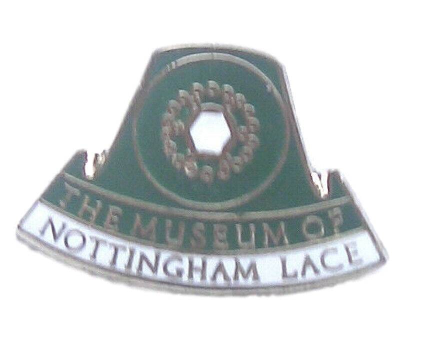 The Museum Of Nottingham Lace Quality Enamel Lapel Pin Badge image 0
