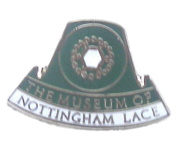 The Museum Of Nottingham Lace Quality Enamel Lapel Pin Badge image 0