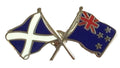 Scotland & New Zealand Flags Friendship Courtesy Enamel Lapel Pin Badge T288 image 0