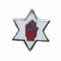 Northern Ireland Red Hand Of Ulster In Star Enamel Lapel Pin Badge image 0