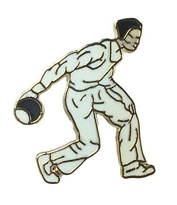 Crown Green - Carpet or Lawn Bowls Male Quality enamel lapel pin badge image 0