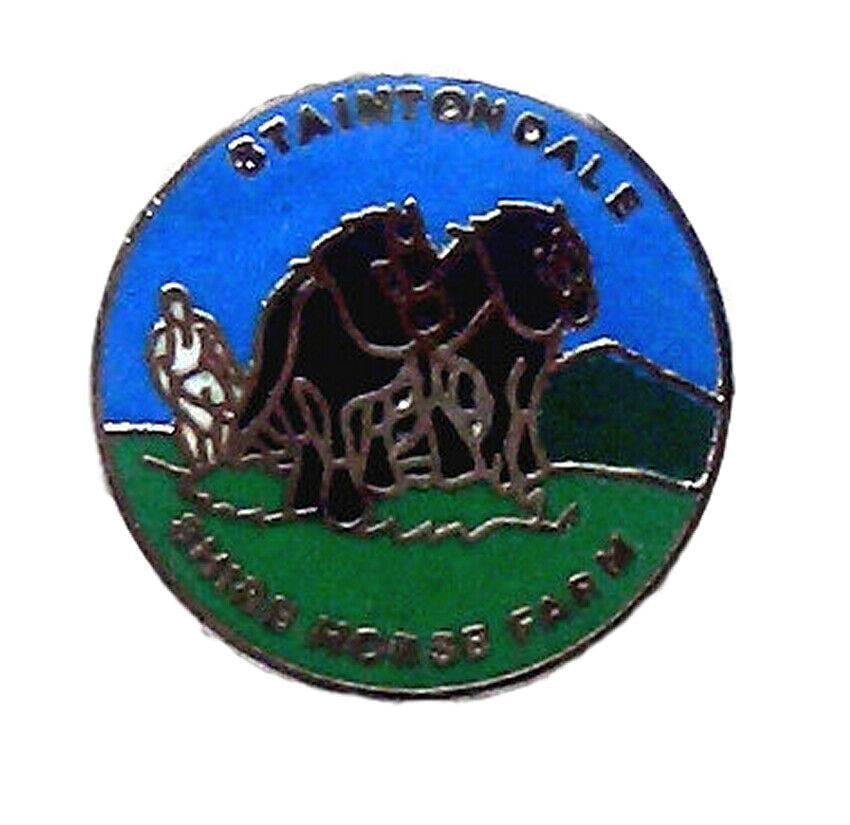 Staintondale Shire Horse Farm Quality Enamel Lapel Pin Badge image 0