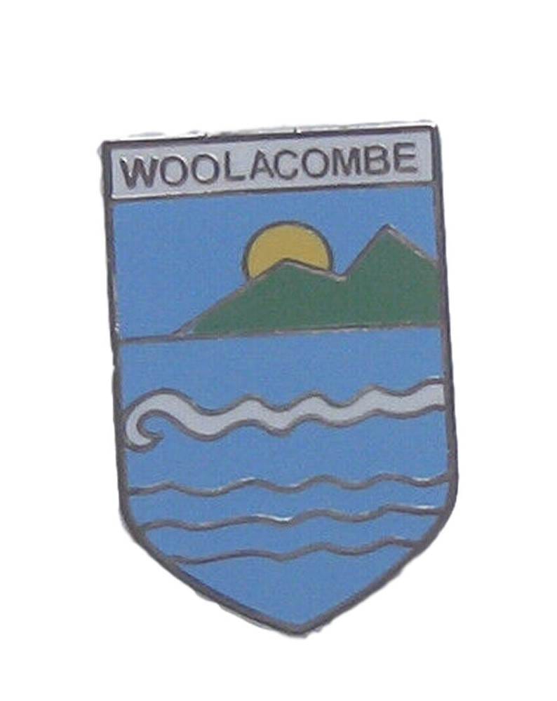 Woolacombe Quality Enamel Lapel Pin Badge image 0