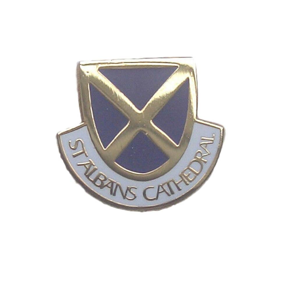 ST Albans Cathedral Quality Enamel Lapel Pin Badge image 0