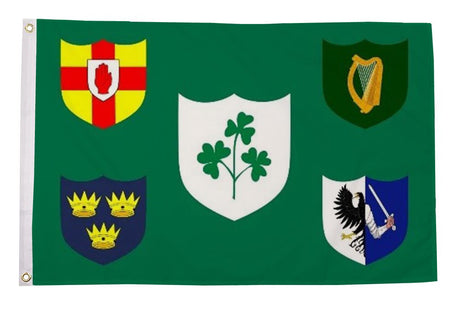 Flagmania Ireland Rugby Flag 8ft x 5ft 8ft x 5ft polyester flag