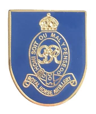 Royal Horse Artillery Regiment British Army MOD Approved Enamel Lapel Pin Badge image 0