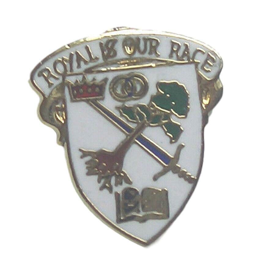 Royal Is Our Race Quality Enamel Lapel Pin Badge image 0