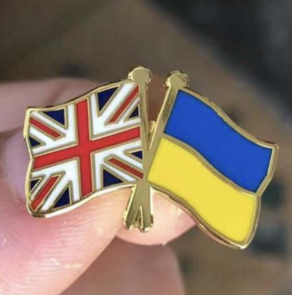 Ukraine, Union Jack Enamel Lapel Pin Badge "Limited Stock" image 1
