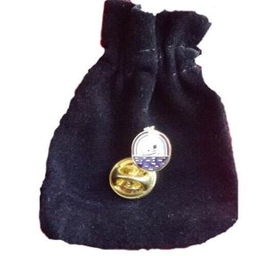 Masonic Royal Ark Mariners Enamel Lapel Pin Badge with Black Velvet Pouch image 0