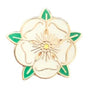 Small England County of Yorkshire White Rose Quality enamel pin badge image 0