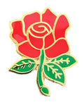 Lancashire County Red Rose English Rose Quality enamel lapel pin badge T750 image 0