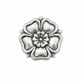 Pewter Tudor Rose traditional English heraldic flower pin badge