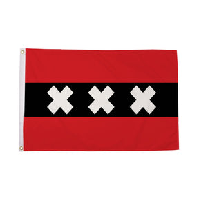Flagmania Amsterdam 8ft x 5ft polyester flag