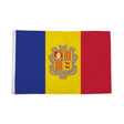 Flagmania Andorra 3ft x 2ft Polyester Flag on white background
