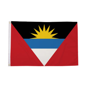 Flagmania Antigua and Barbuda 3ft x 2ft Polyester Flag on white background
