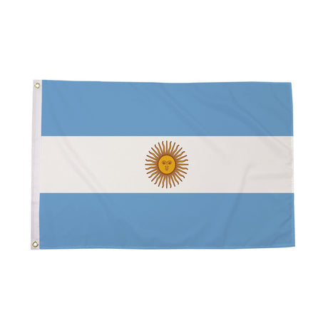 Flagmania Argentina 3ft x 2ft Polyester Flag on white background