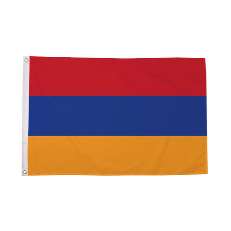 Flagmania Armenia 3ft x 2ft Polyester Flag on white background