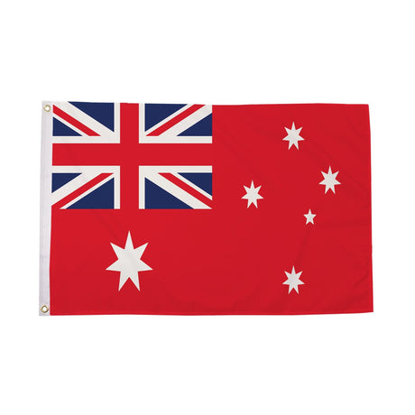 Flagmania Australia Red Ensign 3ft x 2ft Polyester Flag on white background
