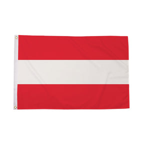 Flagmania Austria 3ft x 2ft Polyester Flag on white background