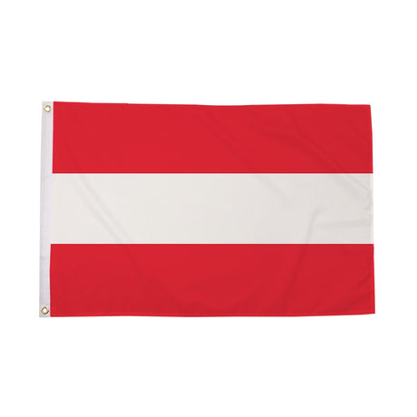 Flagmania Austria 3ft x 2ft Polyester Flag on white background