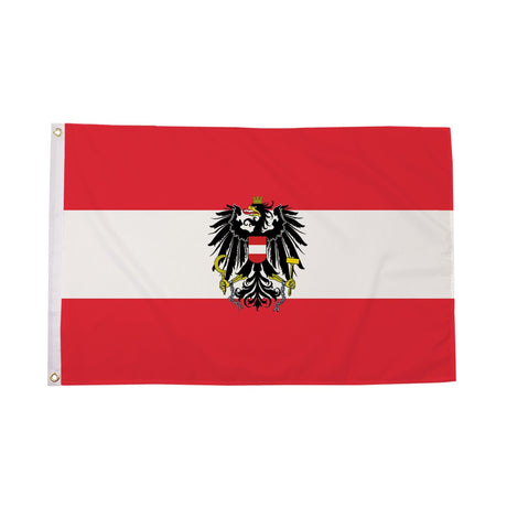Flagmania Austria Crest 3ft x 2ft Polyester Flag on white background