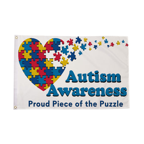 Flagmania Autism Awareness 5ft x 3ft Polyester Flag