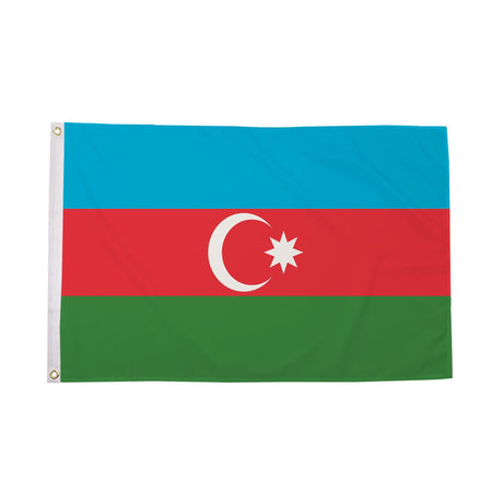 Flagmania Azerbaijan 3ft x 2ft Polyester Flag on white background