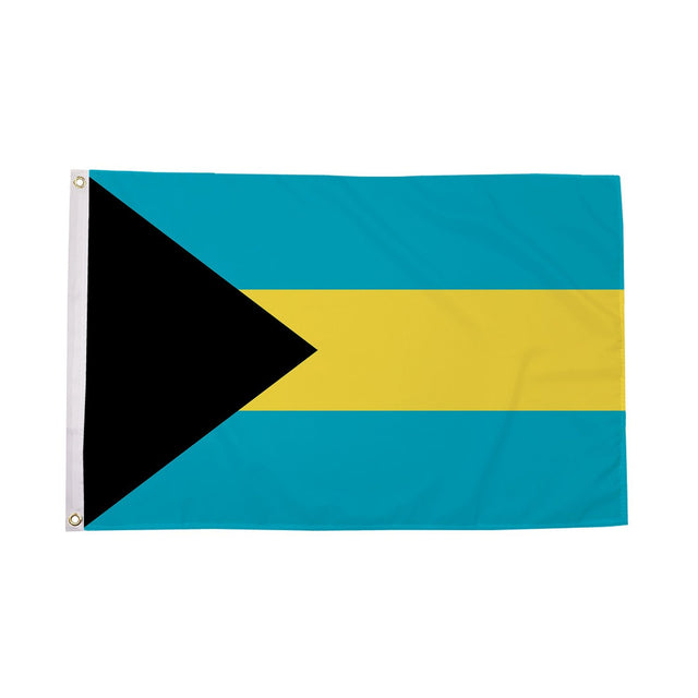 Flagmania Bahamas 3ft x 2ft Polyester Flag on white background