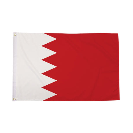 Flagmania Bahrain 3ft x 2ft Polyester Flag on white background