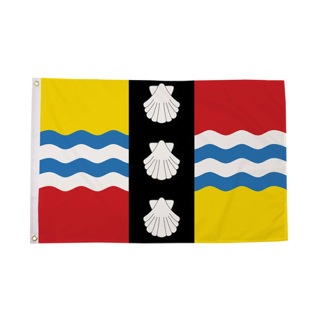 Flagmania Bedfordshire New 5ft x 3ft Polyester Flag