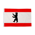 Flagmania Berlin 3ft x 2ft Polyester Flag on white background