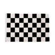 Flagmania Black and White Check 3ft x 2ft Polyester Flag on white background