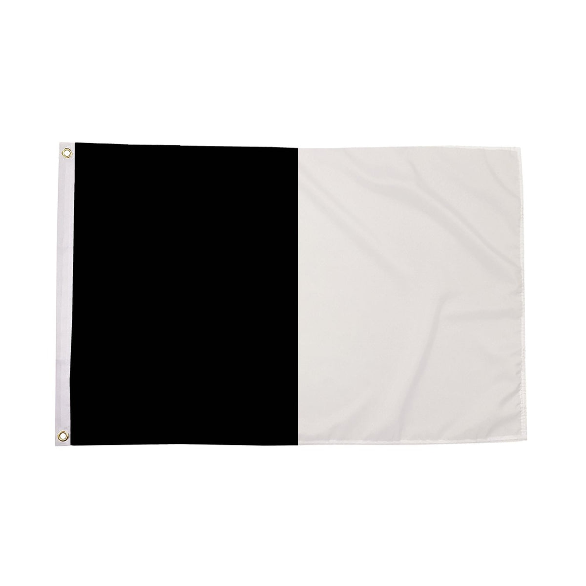 Flagmania Black and White Irish County 3ft x 2ft Polyester Flag on white background