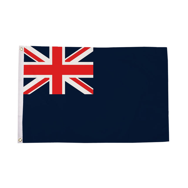 Flagmania Blue Ensign 3ft x 2ft Polyester Flag on white background