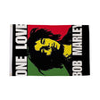 Flagmania Bob Marley (One Love) 3ft x 2ft Polyester Flag on white background