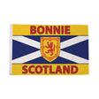 Flagmania Bonnie Scotland 3ft x 2ft Polyester Flag on white background