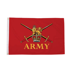 Flagmania British Army 3ft x 2ft Polyester Flag on white background
