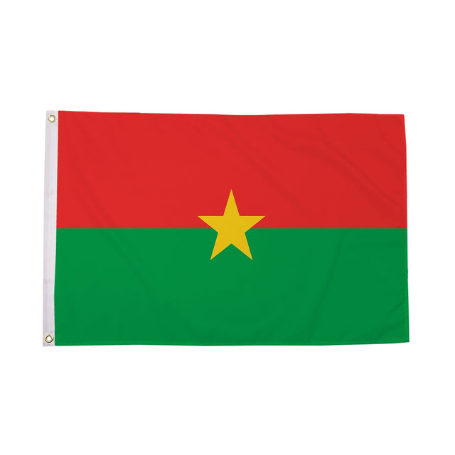 Flagmania Burkina Faso 8ft x 5ft polyester flag