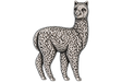 Detailed pewter Alpaca pin badge with textured fleece and butterfly clutch fastening on a white background.