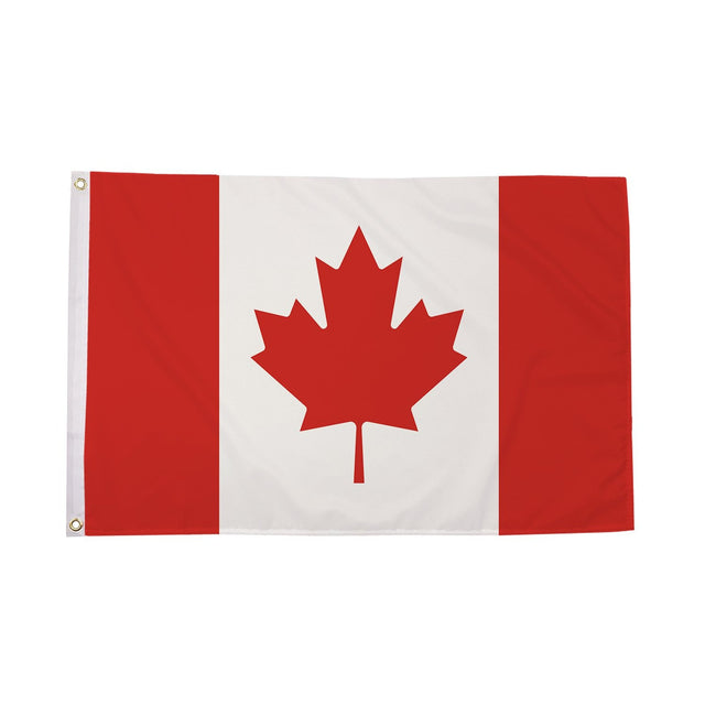 Flagmania Canada 3ft x 2ft Polyester Flag on white background