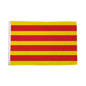 Flagmania Catalonia 3ft x 2ft Polyester Flag on white background