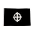 Flagmania Celtic Cross (Black) 3ft x 2ft Polyester Flag on white background