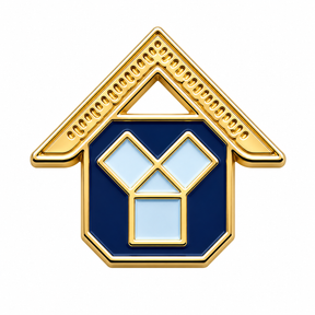 Freemasons Masonic Past Master Enamel Lapel Pin Badge – 10mm x 11mm 