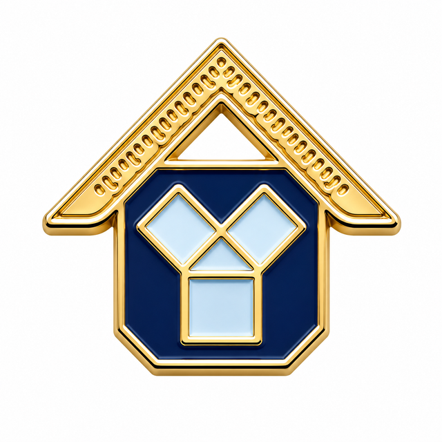 Freemasons Masonic Past Master Enamel Lapel Pin Badge – 10mm x 11mm 