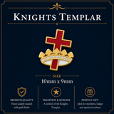 Freemasons Masonic Small Knights Templar Enamel Lapel Pin Badge – 10mm x 11mm