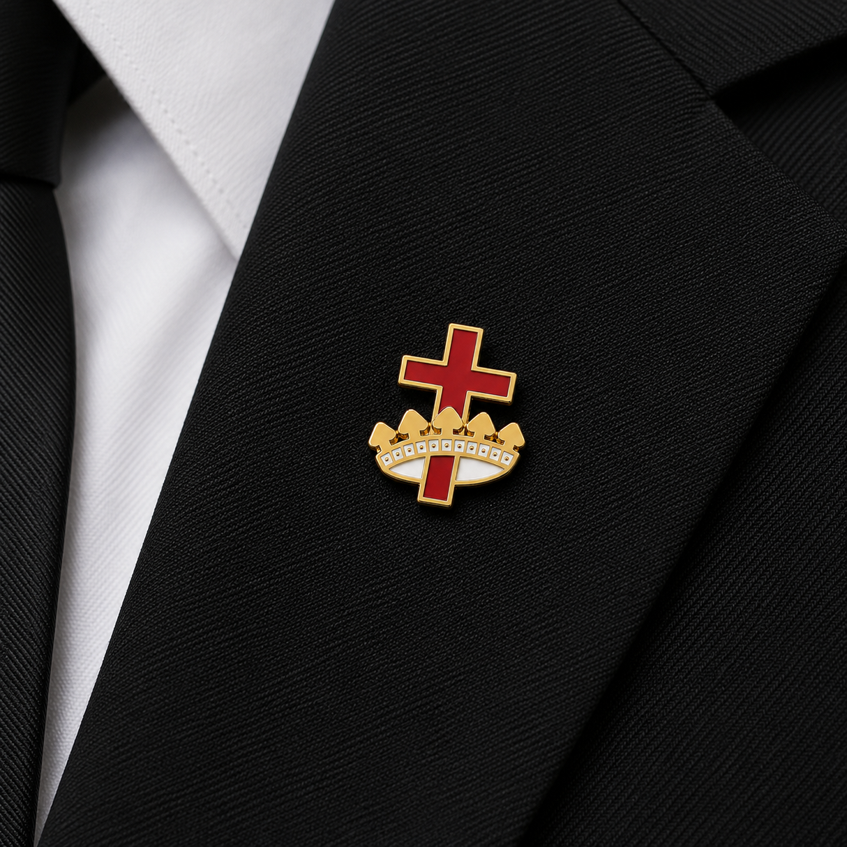 Freemasons Masonic Small Knights Templar Enamel Lapel Pin Badge – 10mm x 11mm