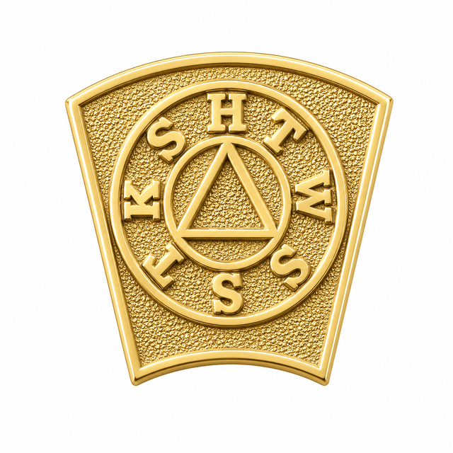 Freemasons Masonic Mark Master Mason Keystone Lapel Pin Badge – 19mm x 19mm