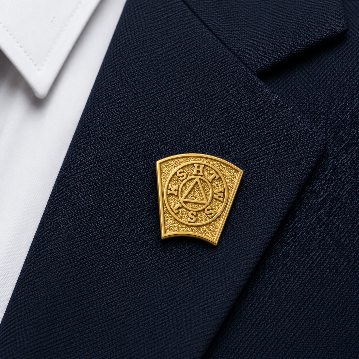 Freemasons Masonic Mark Master Mason Keystone Lapel Pin Badge – 19mm x 19mm