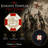 Freemasons Knights Templar Two Riders Lapel Pin Badge – 15mm x 15mm