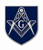 Freemasons Masonic Crest On Shield Lapel Pin Badge – 18mm x 17mm